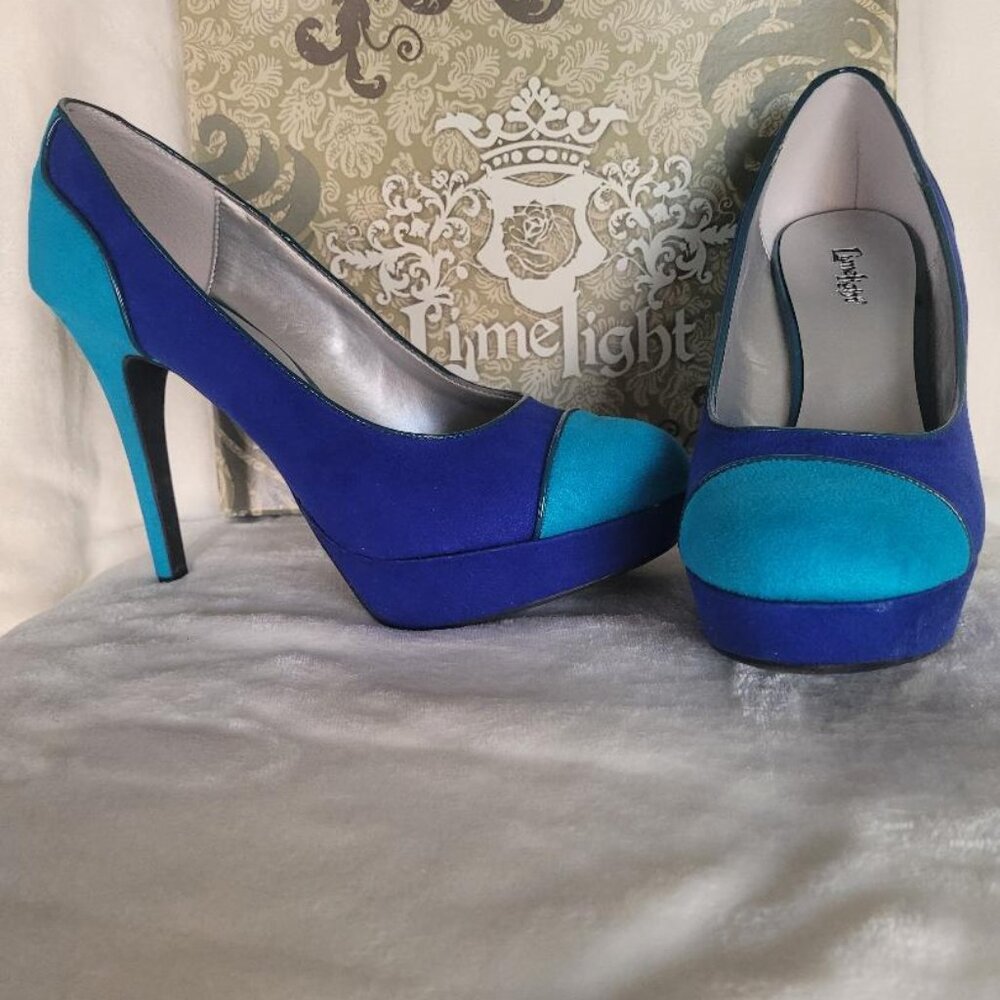 Limelight,  size 9.5, blue/aqua